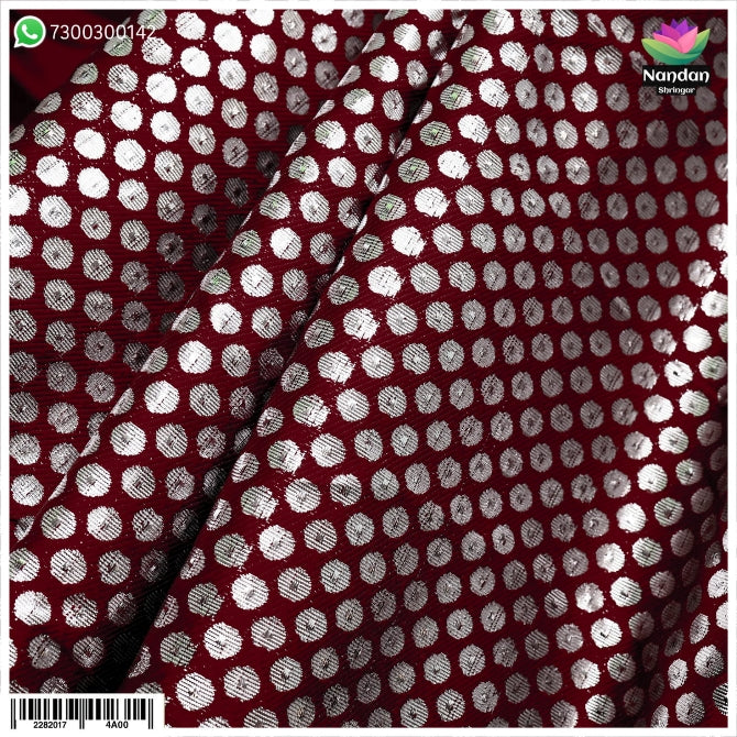 Zari Chap Vastra - Mehroon [ Design 2 ]