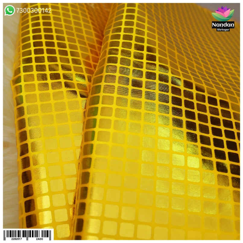 Zari Chap Vastra - Yellow [ Design 3 ]