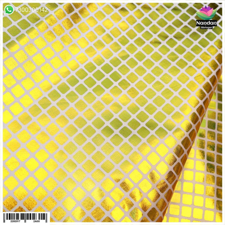 Zari Chap Vastra - White [ Design 3 ]