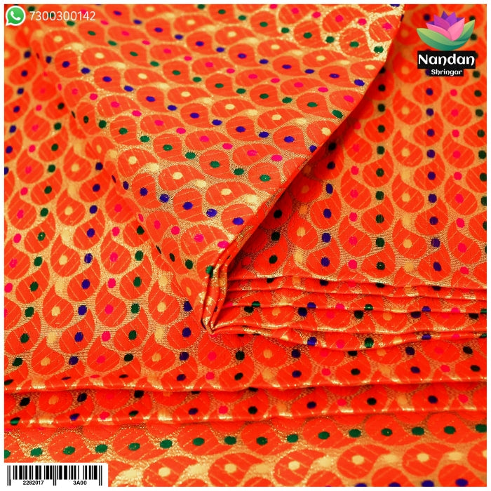 Zari kaam Vastra - Red