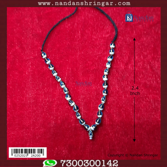 Kamal Mala Meenakari - Silver (Blue)