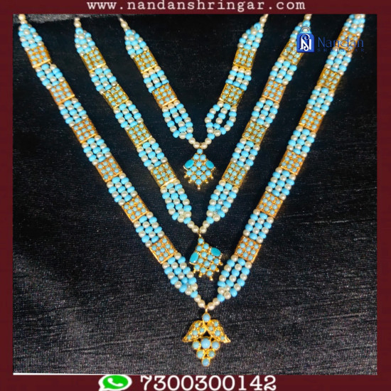 Gaadi Mala Set - Blue (Firozi)