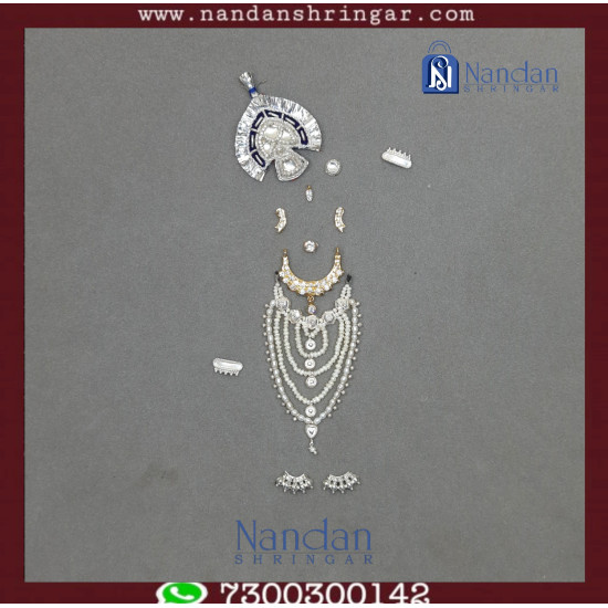 Sharad Purnima Shringar -  Chitra  Ji (Silver - Real Pearl)