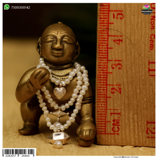 Moti Mala Real Pearl - (Silver)